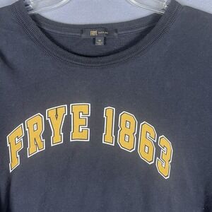 Frye Boots Sweatshirt Faded Black Women's‎ Size Medium Classic Crewneck Western